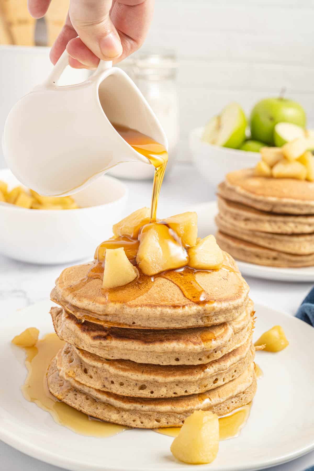 Fluffy Applesauce Pancakes