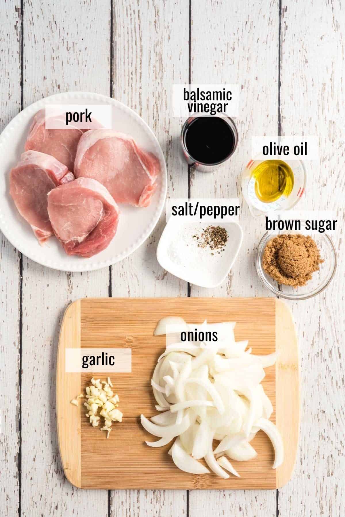 ingredients laid out and labeled