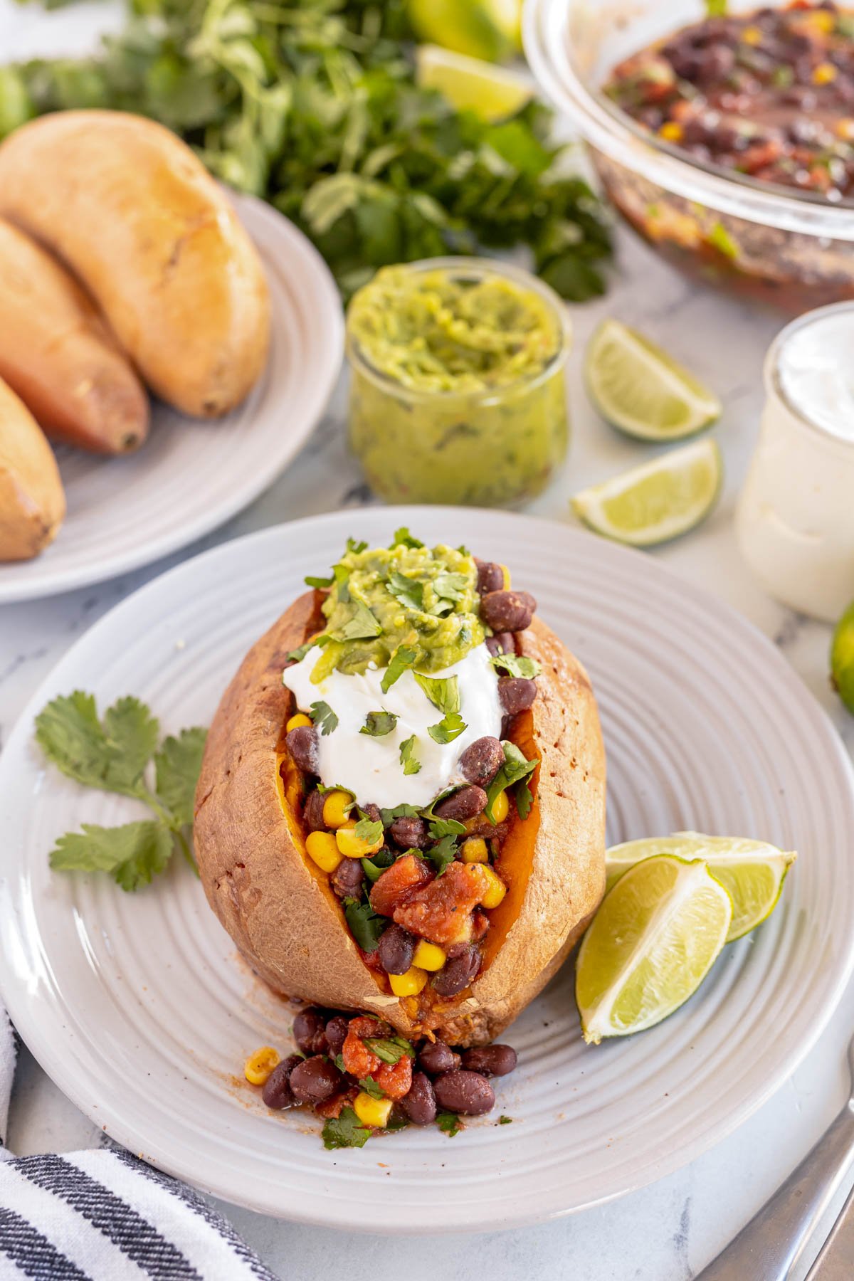 Black Bean Stuffed Sweet Potatoes