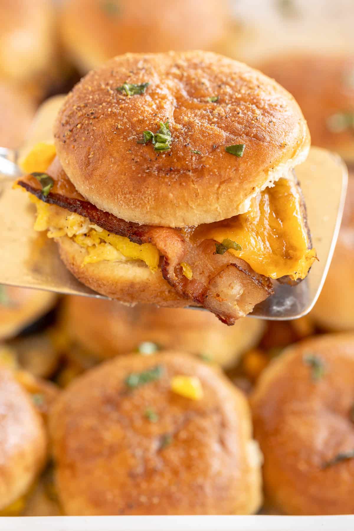 Breakfast Sliders Recipe (Bacon & Sausage)