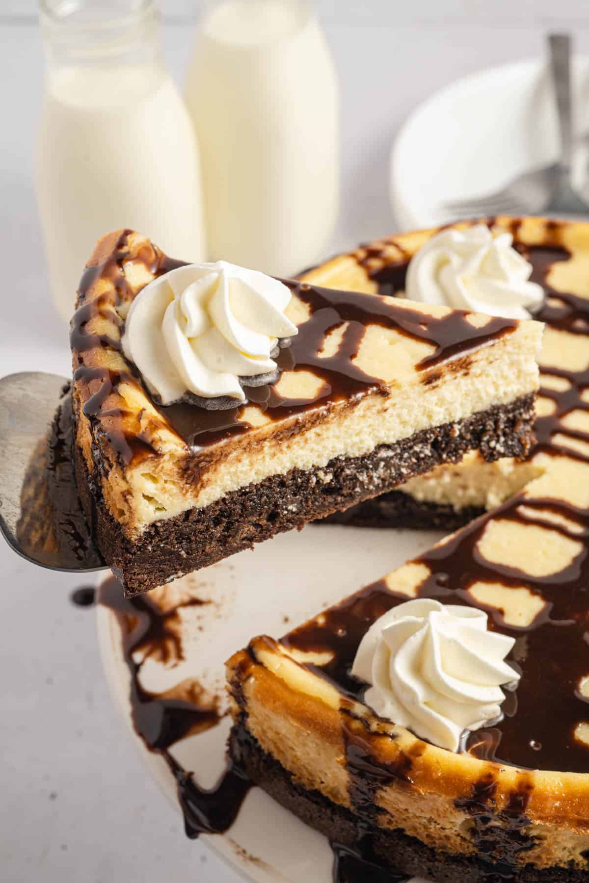 Easy Brownie Bottom Cheesecake Recipe
