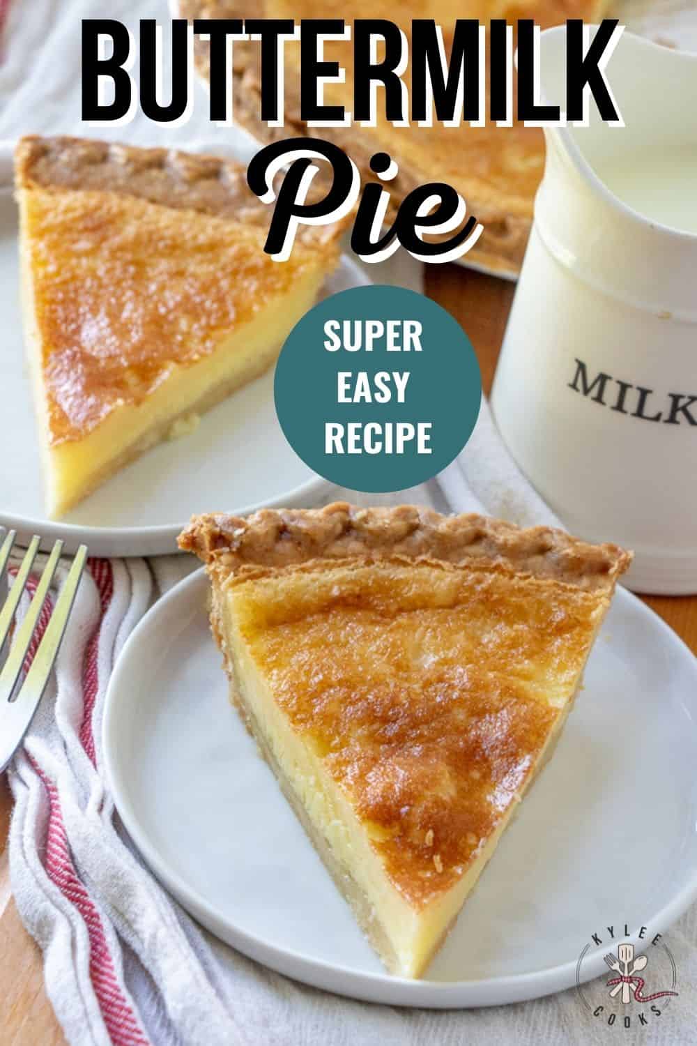 buttermilk pie pin with text overlay