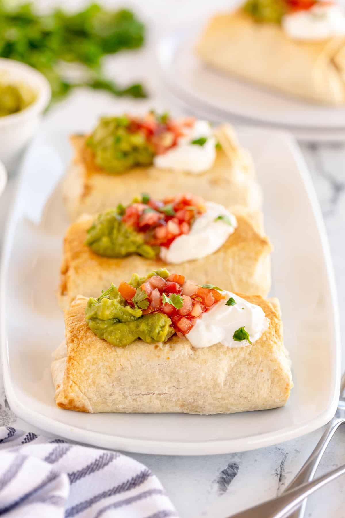 Baked Chicken Chimichangas Recipe