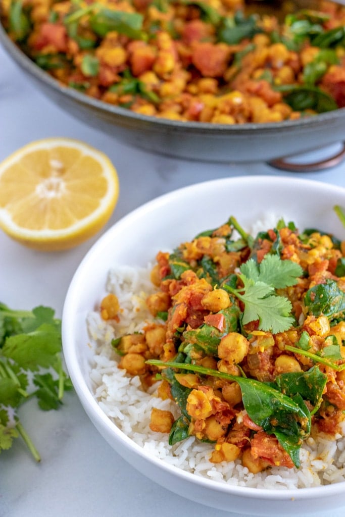 Chickpea Spinach Curry