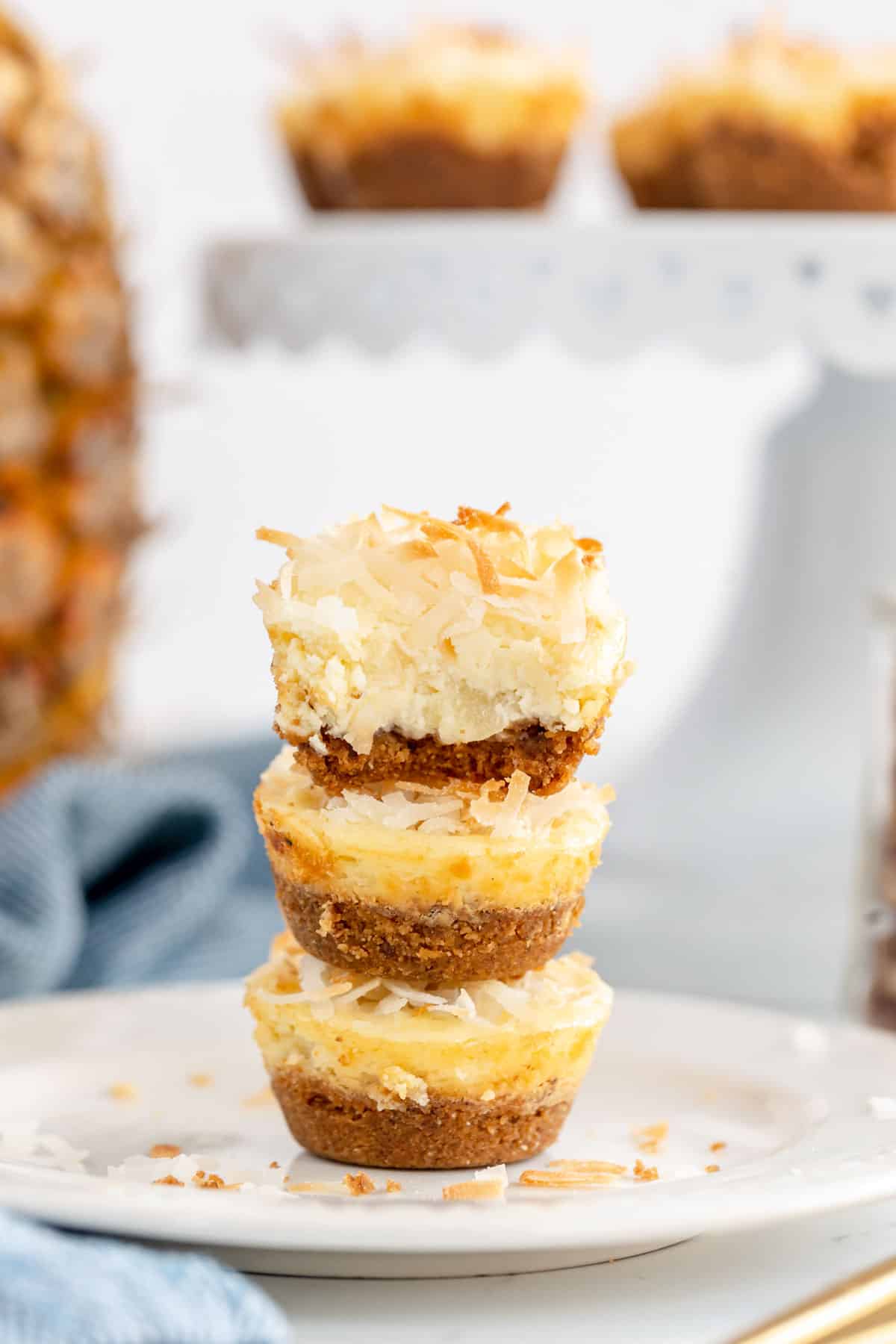 Coconut Pineapple Cheesecake (Minis)