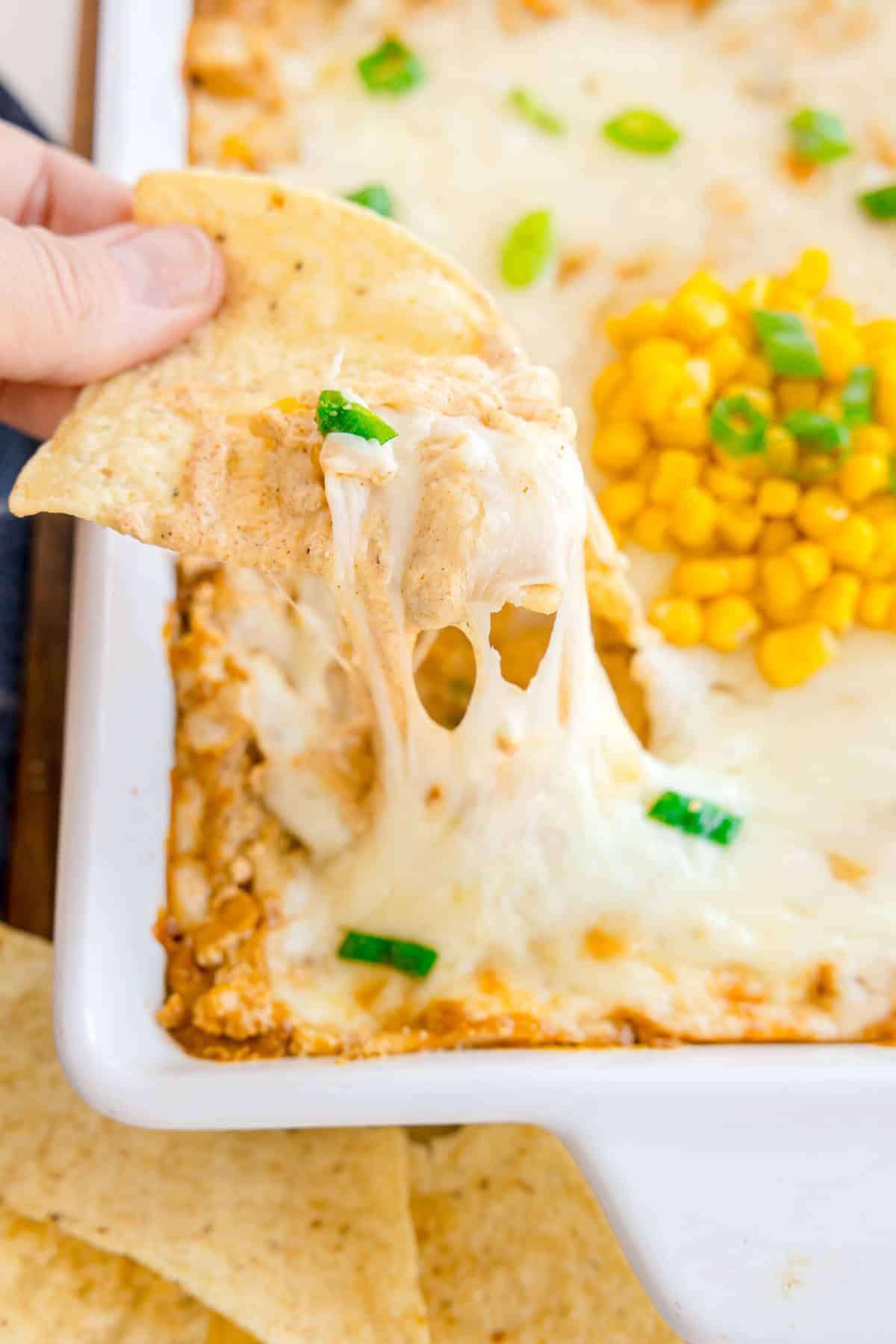 Corn and Cream Cheese Dip (Hot & Cheesy)