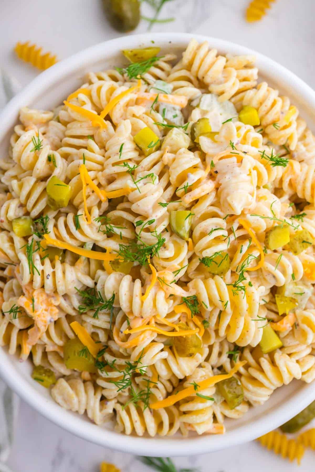 Creamy Dill Pickle Pasta Salad (Perfect for Pickle Lovers!)