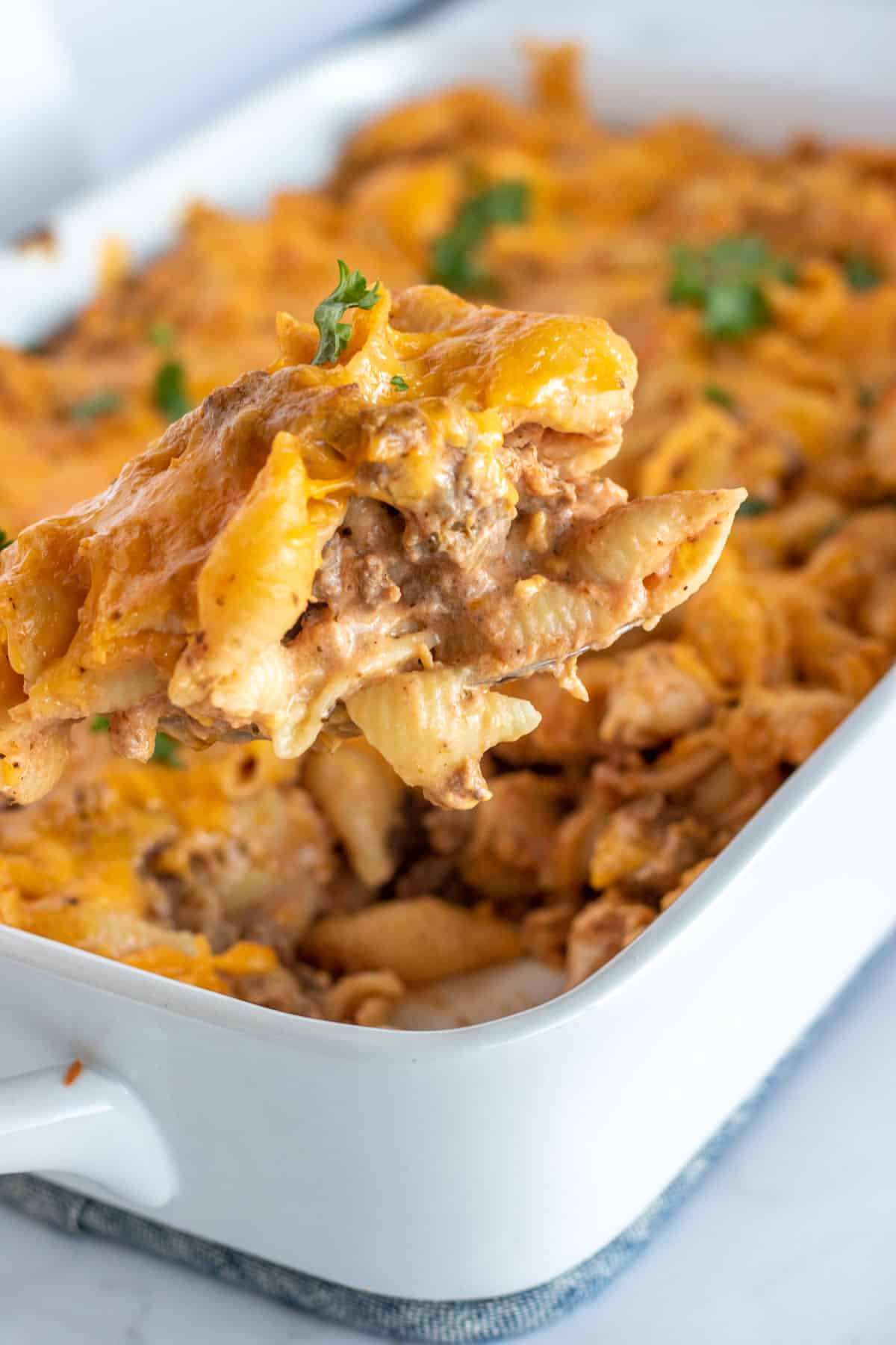 Hamburger Casserole (Ground Beef Casserole)