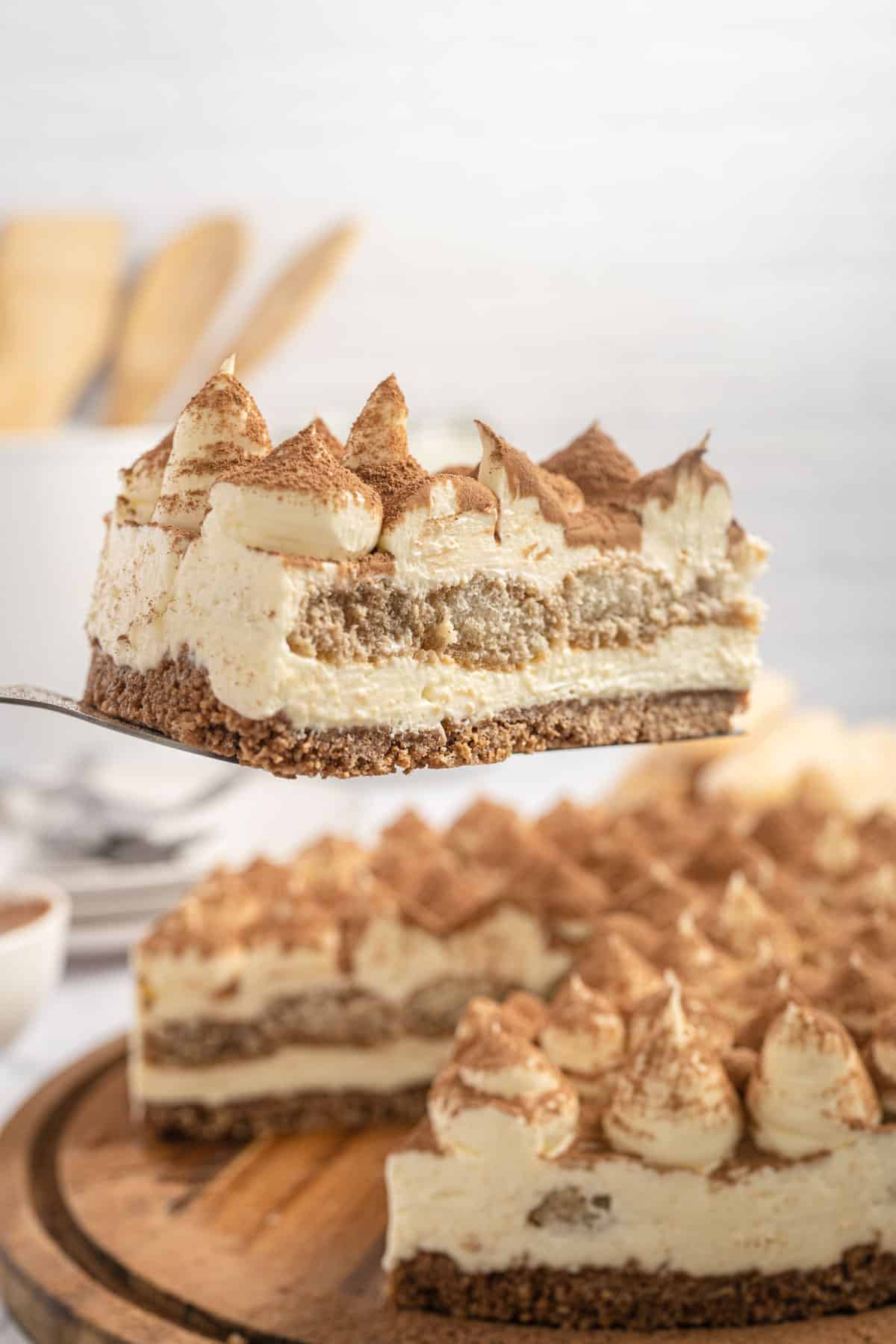Tiramisu Cheesecake (No-Bake!)