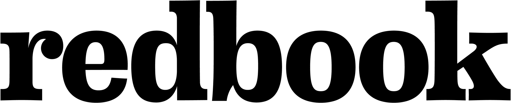 the word "redbook" in black text.